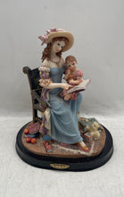 Load image into Gallery viewer, Vintage Monti Franco Women And Child Reading Collectible Porcelain Figurine
