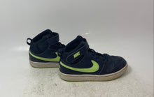 Load image into Gallery viewer, Nike Kids Court Borough Mid 2 CD7783-403 Navy Blue Green Sneaker Shoes Size 13C
