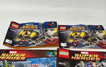 Load image into Gallery viewer, Lot Of 6 Pcs Assorted Lego Super Heroes Mixed Instruction Manuals For Age 3+
