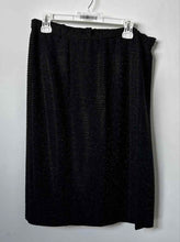 Load image into Gallery viewer, En Francais By Huey Waltzer Womens Black Shimmer Straight &amp; Pencil Skirt Size 1X
