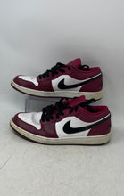 Load image into Gallery viewer, Nike Mens Air Jordan 1 Low 553558-604 White Burgundy Black Sneaker Shoes Size 13
