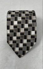 Load image into Gallery viewer, Hugo Boss Mens Brown Gray Printed Adjustable Pointed Tie
