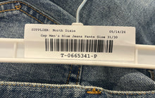 Load image into Gallery viewer, Gap Mens Blue Denim Light Wash Stretch Straight Leg Jeans Size 31X30 With Tag
