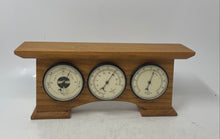 Load image into Gallery viewer, Analog Weather Station Wood Casing Barometer Hygrometer Thermometer Tools
