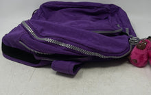 Load image into Gallery viewer, Kipling Womens Seoul Purple Key Chain Adjustable Strap Inner Pockets Backpack
