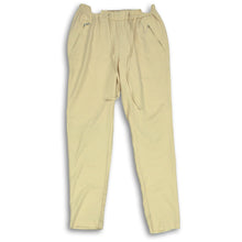 Load image into Gallery viewer, H&amp;M Womens Beige Zipper Pockets Stretch Drawstring Waistband Trouser Pants Sz 4
