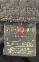 Load image into Gallery viewer, Air Jordan Kids Black Drawstring Waist Tapered Leg Jogger Pants Size L 12-13 Yrs
