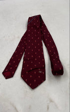 Load image into Gallery viewer, La Cravat By Valentino Mens Red Printed Silk Adjustable Designer Tie

