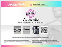 Load image into Gallery viewer, Authentic Moschino Women's Glossy Blue White Glasses
