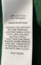 Load image into Gallery viewer, Express Mens Green Long Sleeve Collared Formal Dress Shirt Size Medium
