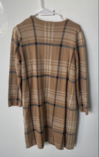 Load image into Gallery viewer, Anne Klein Womens Brown Plaid Long Sleeve Cardigan Sweater Size Medium
