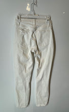 Load image into Gallery viewer, Abercrombie &amp; Fitch Womens White Distressed High Rise Mom Jeans Size 24/00R
