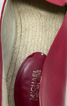 Load image into Gallery viewer, Michael Kors Womens Kendrick Red Slip-On Espadrille Flats Size 10M
