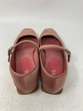 Load image into Gallery viewer, Zara Womens Pink Velvet Buckle Round Toe Flat Mary Jane Shoes Size EUR 37
