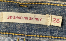 Load image into Gallery viewer, Levi Strauss &amp; Co. Womens 311 Blue Denim Shaping Skinny Jeans Pants Sz 26 W/Tags
