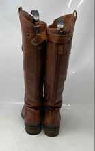 Load image into Gallery viewer, Sam Edelman Womens Brown Leather Back Zip Motorcycle Riding Boots Size 8.5M
