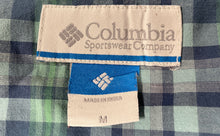 Load image into Gallery viewer, Columbia Mens Multicolor Plaid Cotton Long Sleeve Button-Up Shirt Size M
