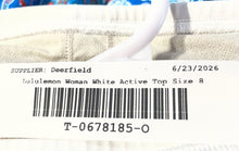 Load image into Gallery viewer, Lululemon Womens White Scoop Neck Pullover Activewear Sports Bra Size 8
