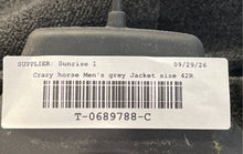 Load image into Gallery viewer, Crazy Horse Mens Gray Single-Breasted Three-Button Blazer Jacket Size 42R
