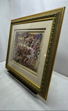 Load image into Gallery viewer, Framed Horse Of Carousel With Floral And Ribbons 3D Relief Wall Art Piece

