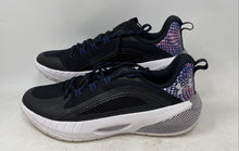 Load image into Gallery viewer, Under Armour Womens HOVR Ascent 2 Black White Blue Lace-Up Running Shoes Size 13

