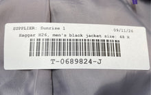 Load image into Gallery viewer, Haggar H26 Mens Black Long Sleeve Notch Lapel Two-Button Blazer Size 48R
