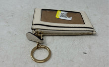 Load image into Gallery viewer, Coach Womens Beige Leather Mini Skinny ID Card Holder Coin Wallet

