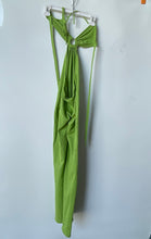 Load image into Gallery viewer, Princess Polly Womens Green Halter Neck Wide-Leg One-Piece Jumpsuit Size XS/S
