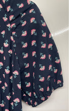Load image into Gallery viewer, Ann Taylor Womens Multicolor Floral Short Sleeve A-Line Dress Size Medium
