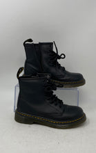 Load image into Gallery viewer, Dr. Martens Boys 1460 Black Leather Round Toe Lace-Up Ankle Combat Boots Size 1
