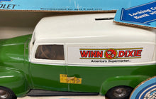 Load image into Gallery viewer, Ertl Winn Dixie Panel Delivery Bank 50 Chevy Dixe Decor Card Die-Cast Car
