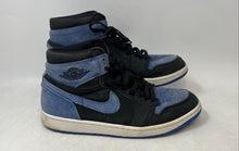 Load image into Gallery viewer, Nike Mens Air Jordan 1 Retro OG DZ485-042 Black Blue Sneakers Shoes Size 10.5
