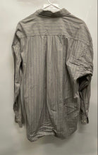 Load image into Gallery viewer, Gap Mens Gray Striped Print Cotton Long Sleeve Button-Up Shirt Size XL
