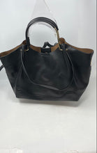 Load image into Gallery viewer, Sondra Roberts Womens Squared Black Leather Bottom Studs Top Handle Shoulder Bag
