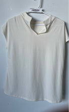 Load image into Gallery viewer, Ann Taylor Womens Beige Short Sleeve Pullover Blouse Top Size Small
