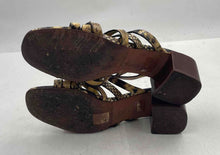 Load image into Gallery viewer, Authentic Tory Burch Womens Basket Weave Beige Black Slide Sandals Size 6 M
