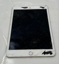 Load image into Gallery viewer, Apple iPad Mini 4 Silver Tablet Model A1538 Nonfunctional For Parts Or Repair
