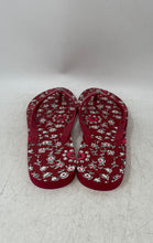 Load image into Gallery viewer, Coach Womens Abbigail Red Slip-On Turnlock Flat Flip-Flop Sandals Size 10B
