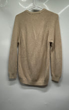 Load image into Gallery viewer, Zara Womens Beige Cotton Long Sleeve Crew Neck Pullover Sweater Size S
