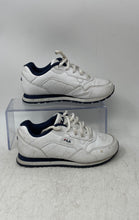 Load image into Gallery viewer, Fila Kids Cress White Navy Low Top Lace-Up Sneaker Shoes Size 13.5
