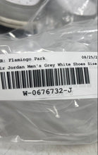Load image into Gallery viewer, Nike Womens Air Jordan 1 Mid Gray White Mid Top Lace-Up Sneaker Shoes Size 9
