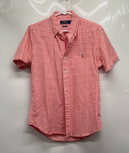 Load image into Gallery viewer, Polo Ralph Lauren Mens White Red Check Print Classic Fit Button-Up Shirt Size S
