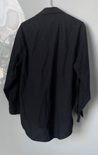 Load image into Gallery viewer, Pierre Cardin Mens Black Long Sleeve Collared Regular Fit Dress Shirt M 15-15.5
