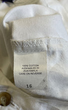 Load image into Gallery viewer, Dockers Womens White Flat Front Straight Leg Pockets Casual Chino Pants Size 16
