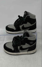 Load image into Gallery viewer, Nike Kids Jordan 1 Retro High OG Black Gray Lace-Up Sneaker Shoes Size 7C
