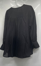 Load image into Gallery viewer, Express Womens Black Long Sleeve Button-Front Blouse Top Size XL With Tag
