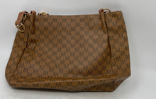 Load image into Gallery viewer, MKF Collection Womens Dark Brown Monogram Leather Designed Shoulder Purse
