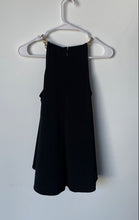 Load image into Gallery viewer, Michael Kors Womens Black Sleeveless Chain Halter Neck A-Line Dress Size XS
