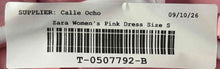 Load image into Gallery viewer, Zara Womens Pink Sleeveless Halter Neck Side Zip Midi A-Line Dress Size Small
