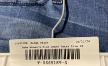 Load image into Gallery viewer, Bebe Womens Blue Denim Dark Wash 5 Pocket Design Skinny Jeans Pants Size 28
